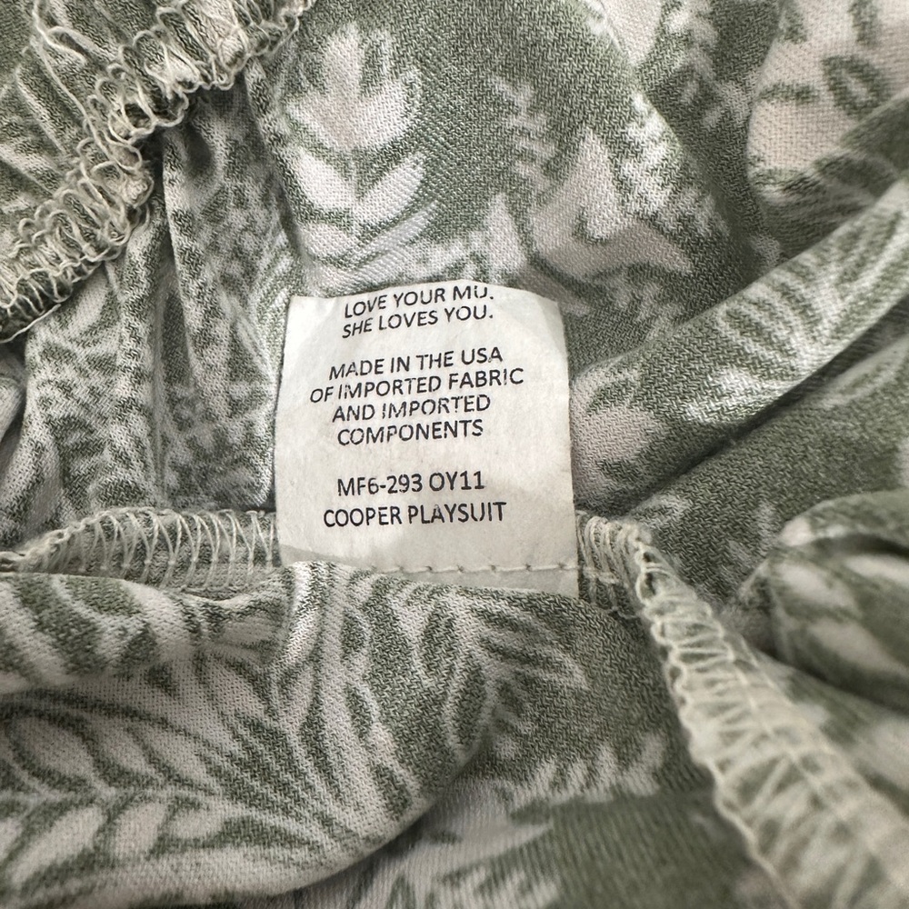 Show Me Your Mumu Cooper Green white paisley Jumpsuit pockets size small - Picture 13 of 13